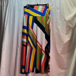 Multicolor maxi skirt
